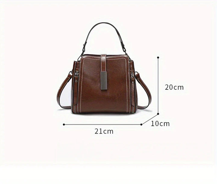 Genuine Leather Women's Crossbody Tote Bag